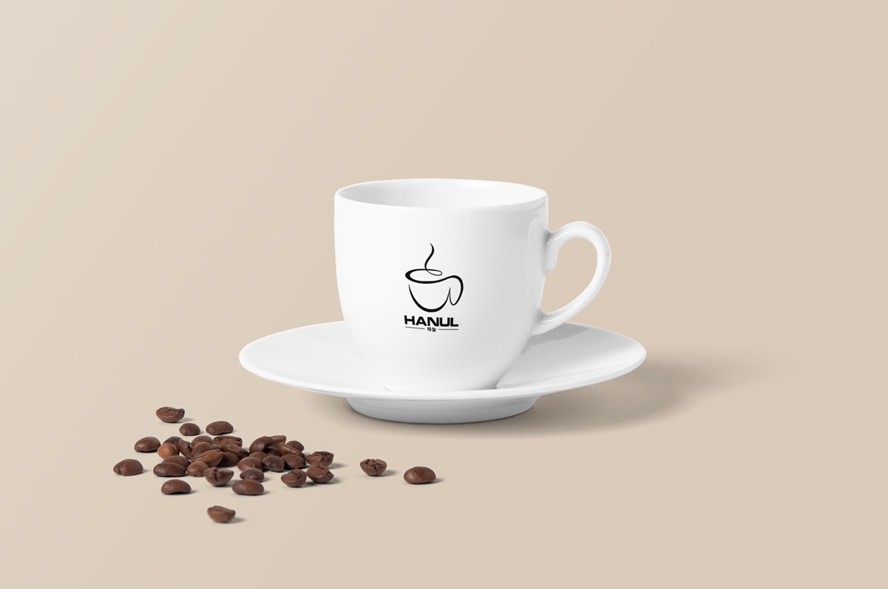 thiết kế logo cà phê hanu 4