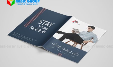 Thiết kế hồ sơ năng lực công ty may mặc ấn tượng