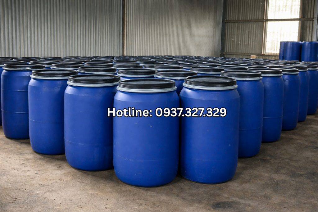 thùng phi nhựa 200 lít cũ